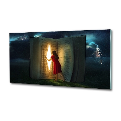 Tableau photo sur verre Le monde des livres