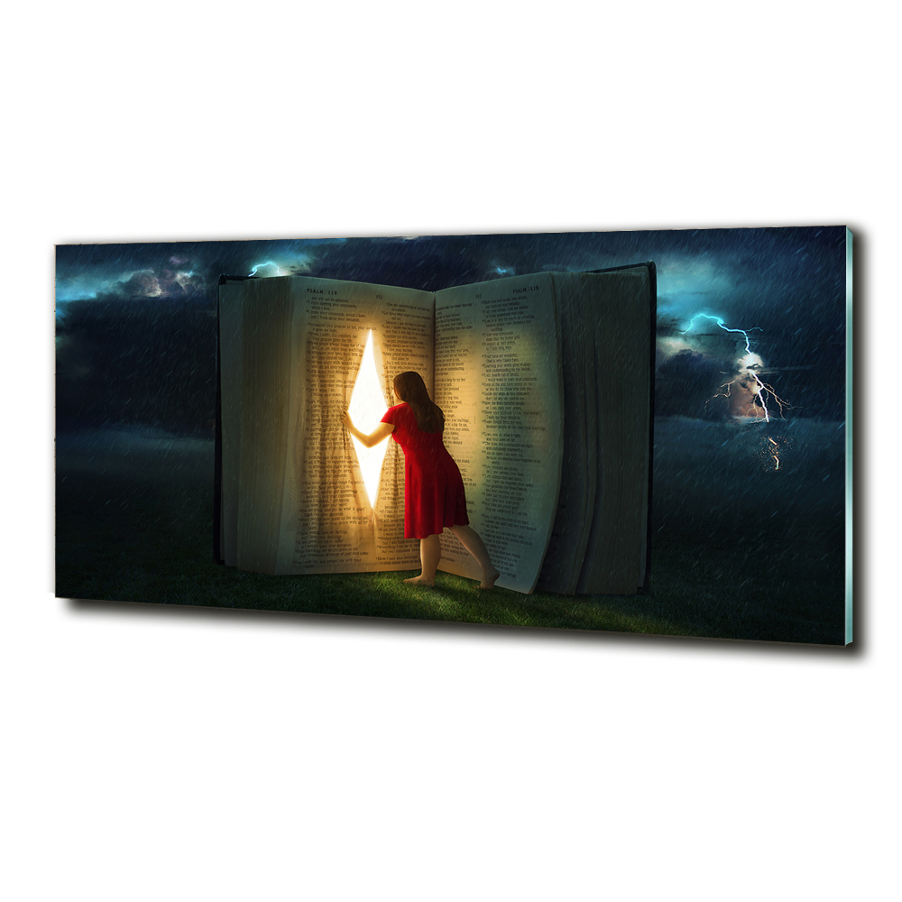 Tableau photo sur verre Le monde des livres