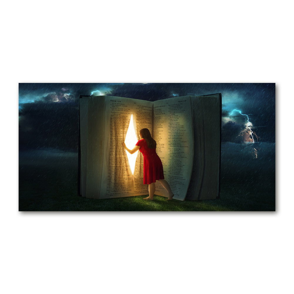 Tableau photo sur verre Le monde des livres