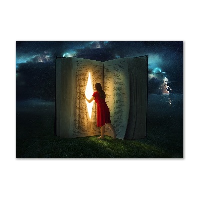 Tableau photo sur verre Le monde des livres