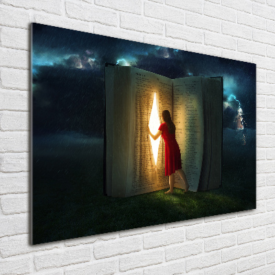 Tableau photo sur verre Le monde des livres