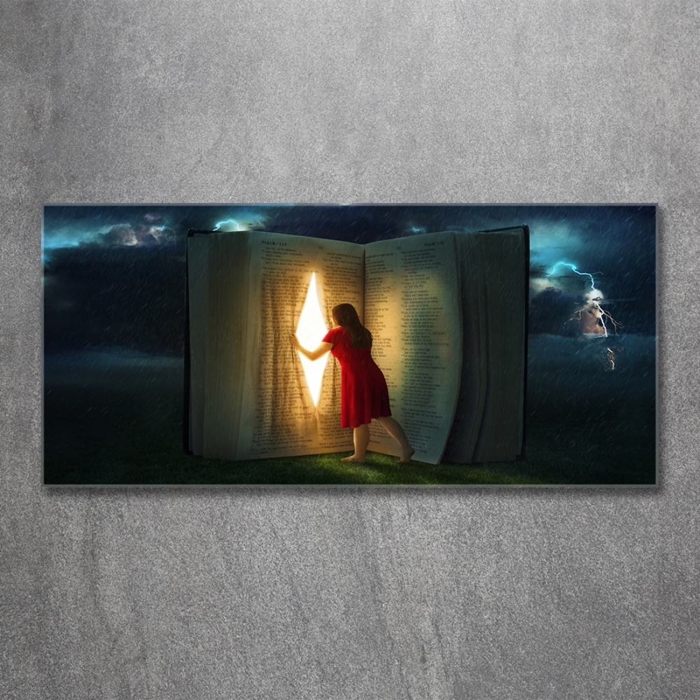 Tableau photo sur verre Le monde des livres