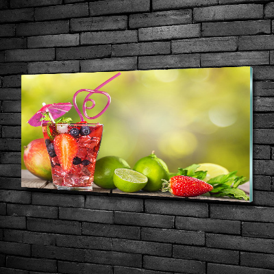 Tableau verre imprimé Cocktail de fruits