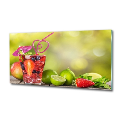 Tableau verre imprimé Cocktail de fruits