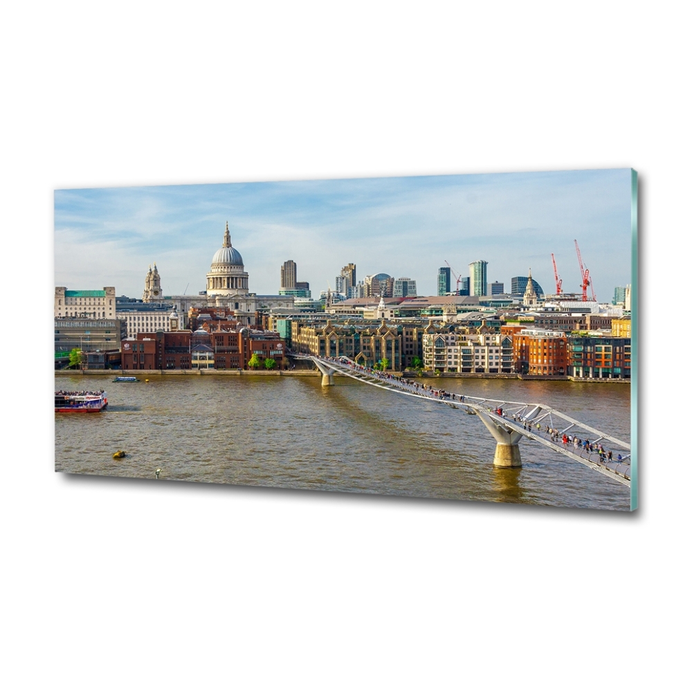 Tableau en verre Thames Londres