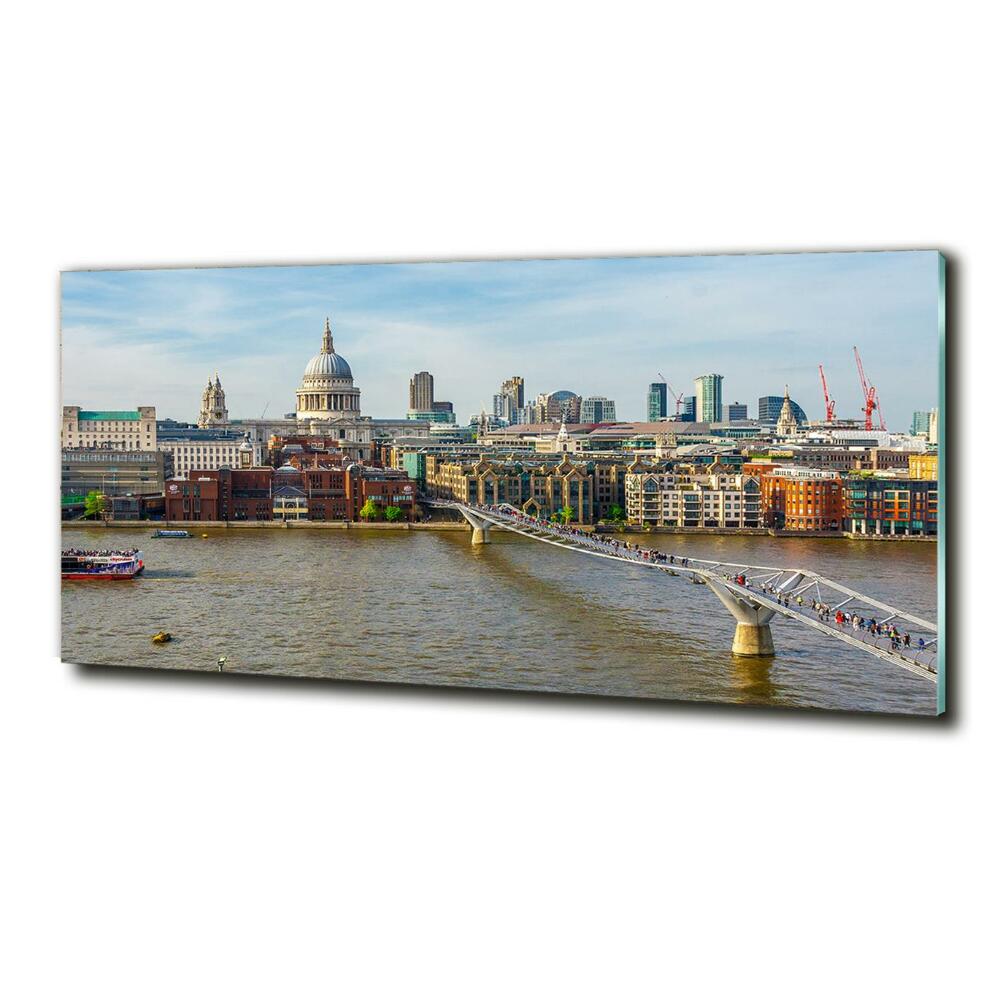 Tableau en verre Thames Londres