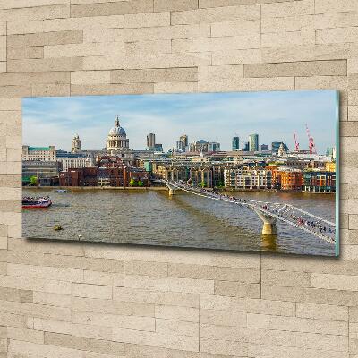 Tableau en verre Thames Londres