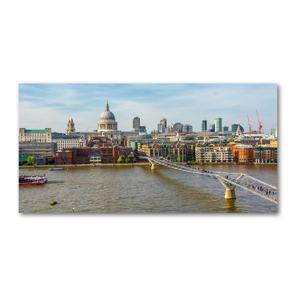 Tableau en verre Thames Londres