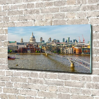 Tableau en verre Thames Londres