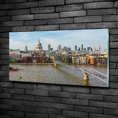 Tableau en verre Thames Londres