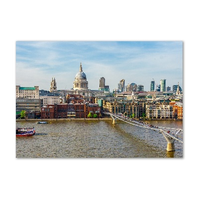 Tableau en verre Thames Londres