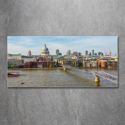 Tableau en verre Thames Londres