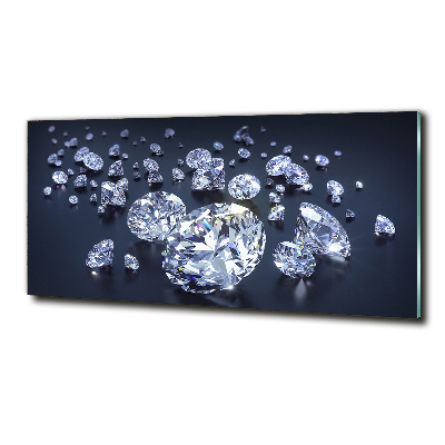 Tableau verre imprimé Diamants