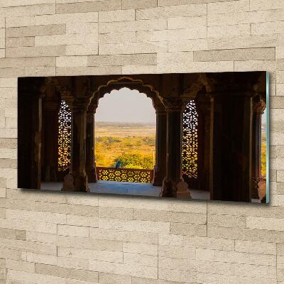 Tableau sur verre Fort d'Agra Inde