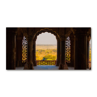 Tableau sur verre Fort d'Agra Inde