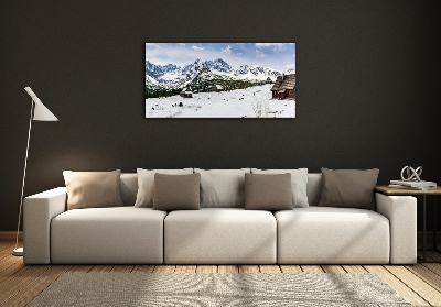 Tableau verre imprimé Les alpages des Tatras