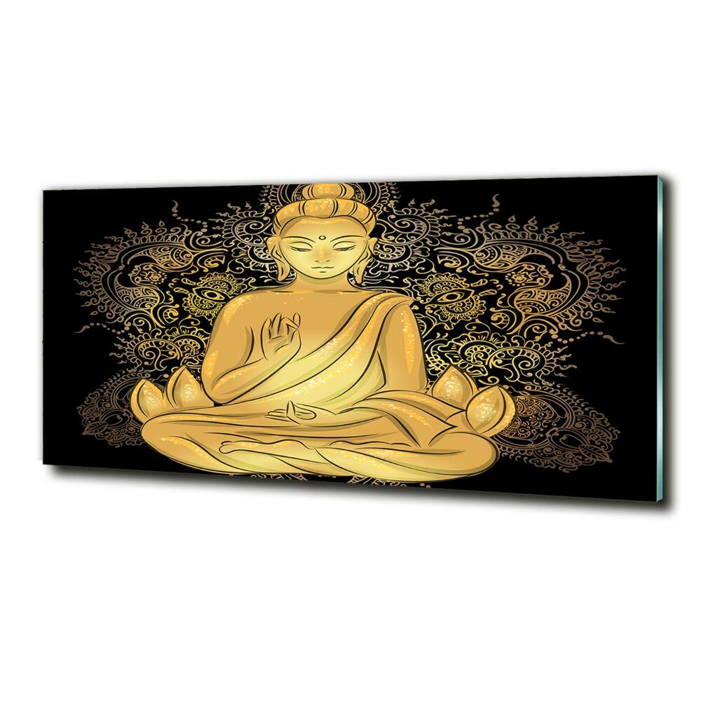 Tableau photo sur verre Bouddha assis