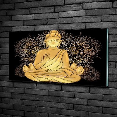 Tableau photo sur verre Bouddha assis