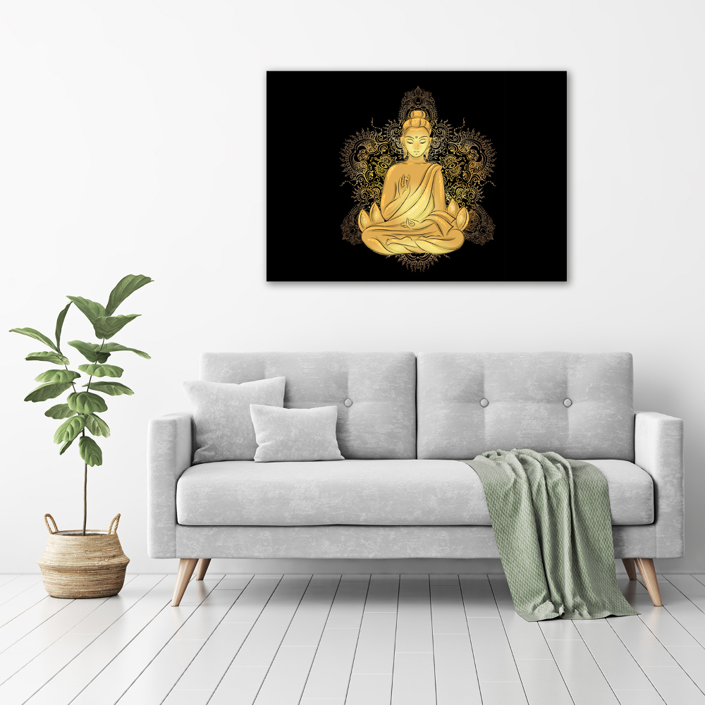 Tableau photo sur verre Bouddha assis