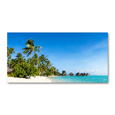 Tableau photo sur verre Plage dans les Caraïbes