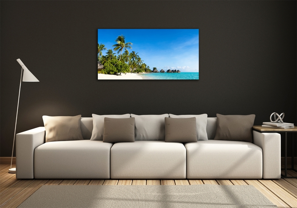 Tableau photo sur verre Plage dans les Caraïbes