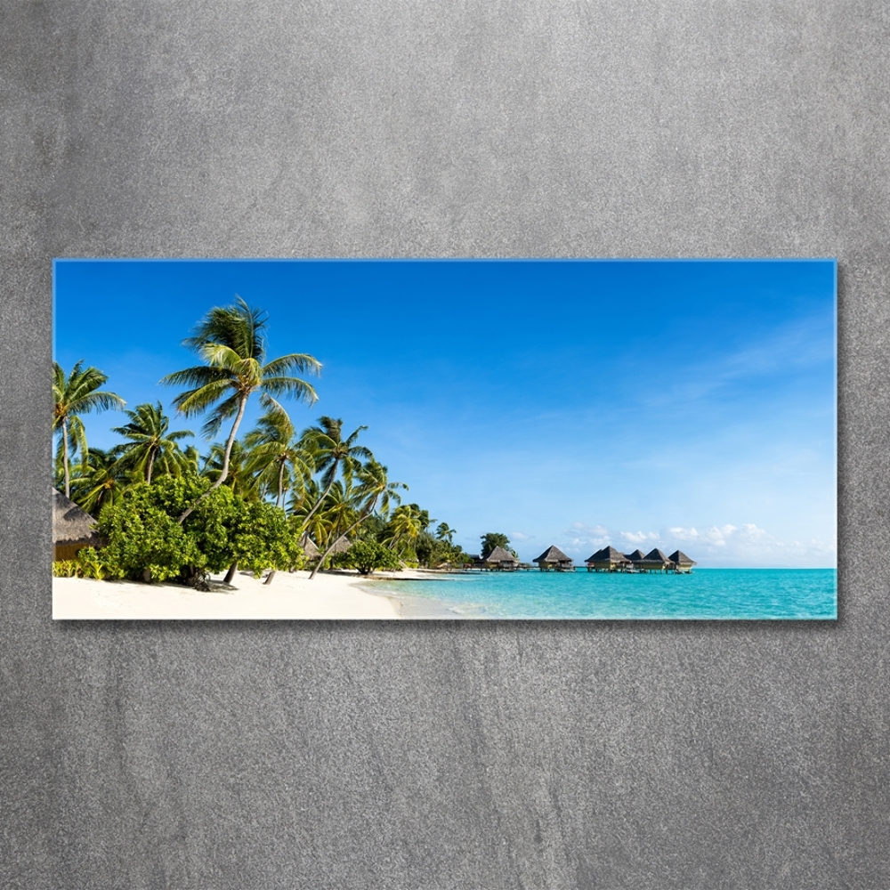 Tableau photo sur verre Plage dans les Caraïbes