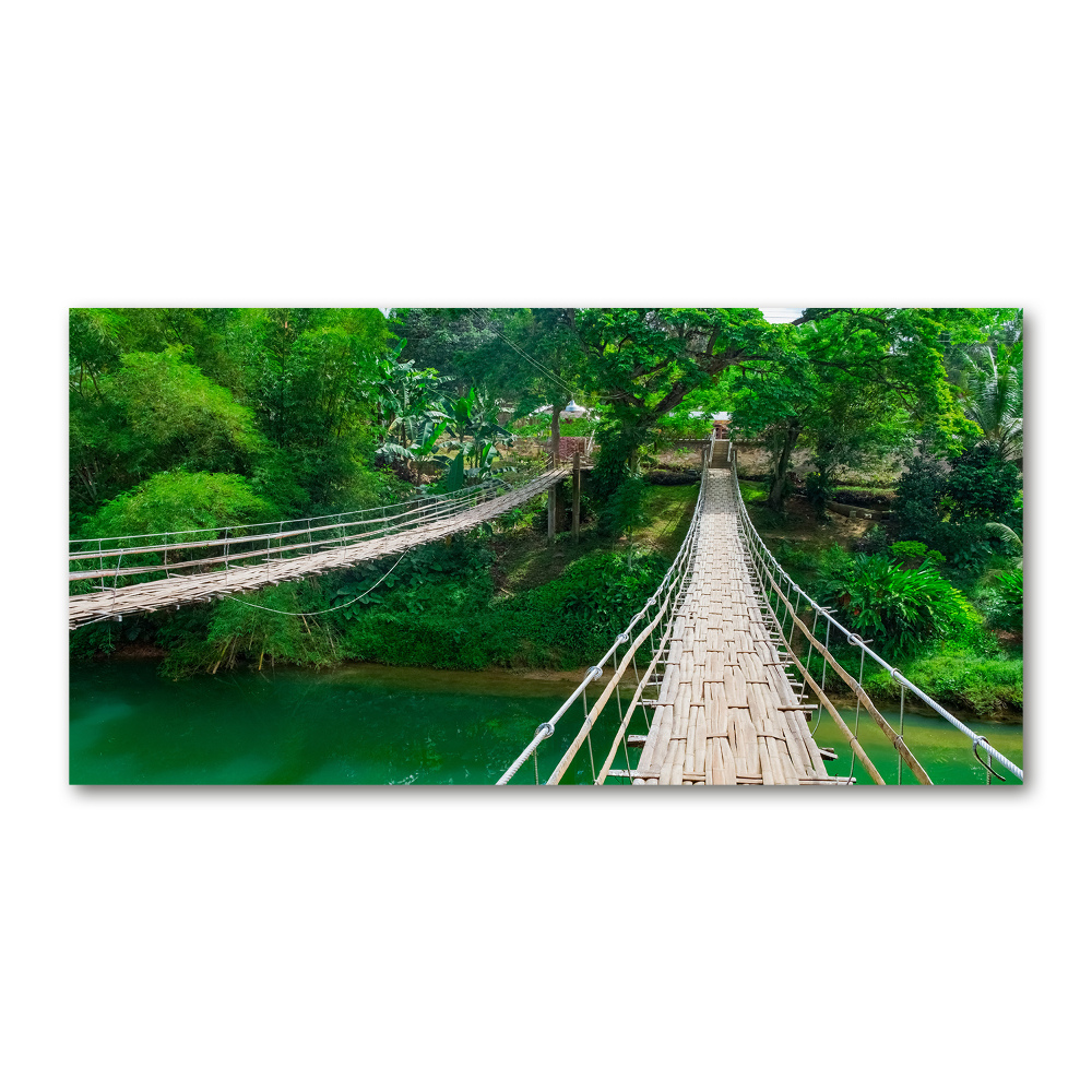 Tableau sur verre Pont au-dessus d'une rivière