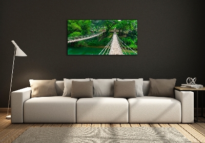 Tableau sur verre Pont au-dessus d'une rivière