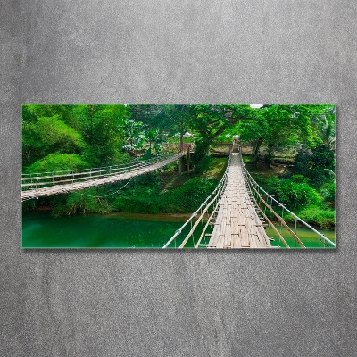 Tableau sur verre Pont au-dessus d'une rivière