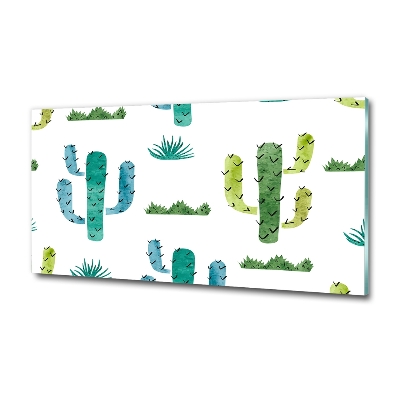 Tableau verre imprimé Cacti