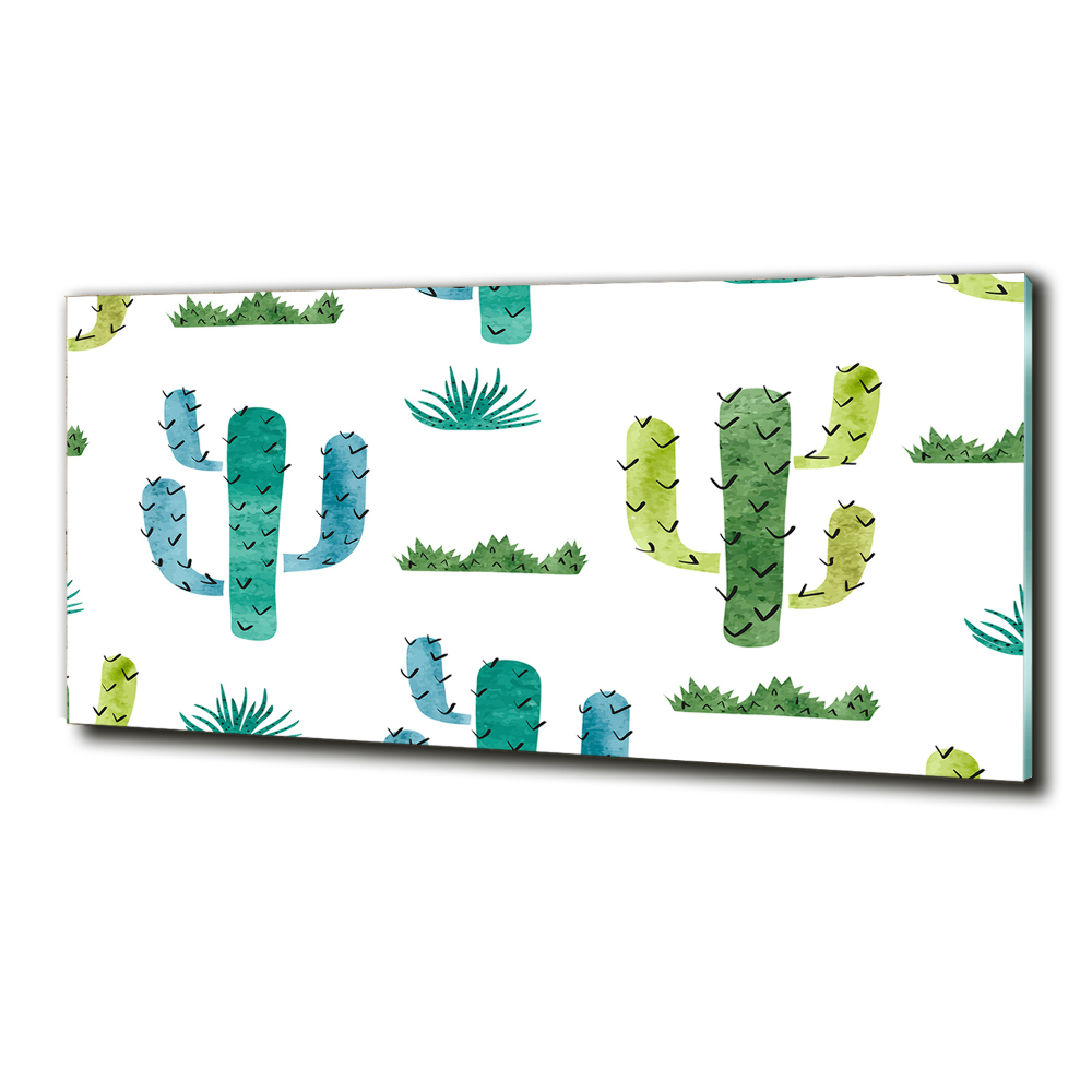 Tableau verre imprimé Cacti