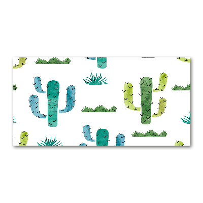 Tableau verre imprimé Cacti