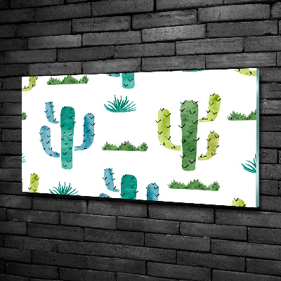 Tableau verre imprimé Cacti