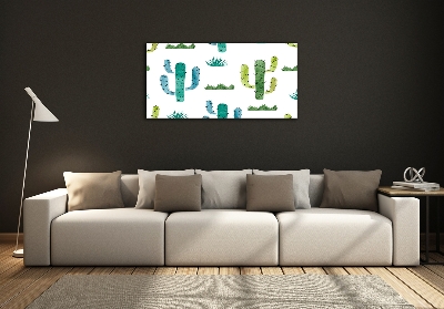 Tableau verre imprimé Cacti