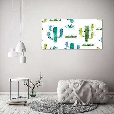 Tableau verre imprimé Cacti