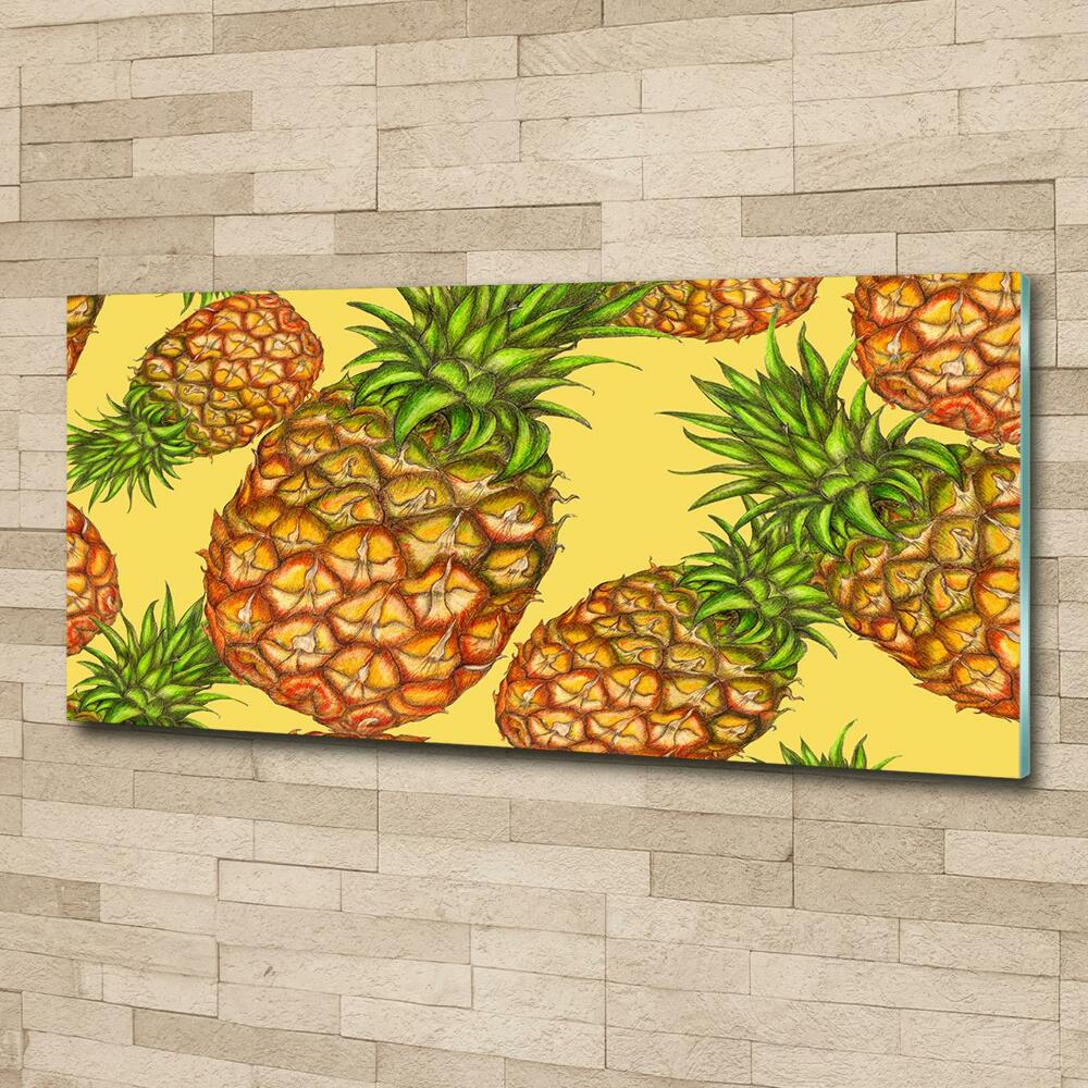 Tableau sur verre Ananas