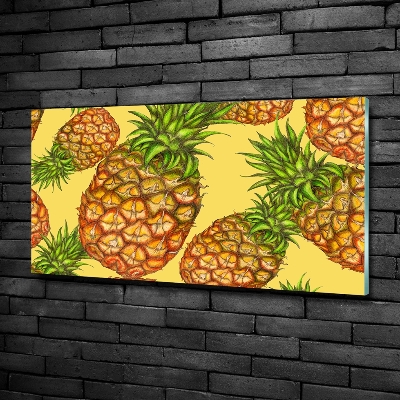 Tableau sur verre Ananas