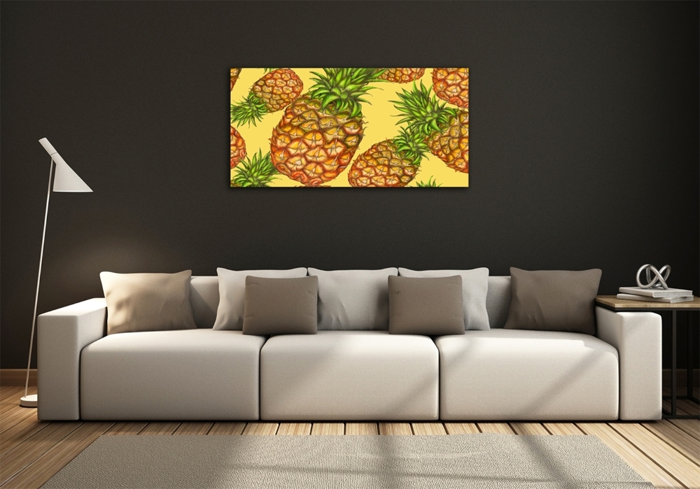 Tableau sur verre Ananas