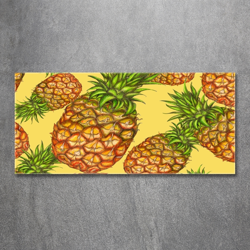 Tableau sur verre Ananas