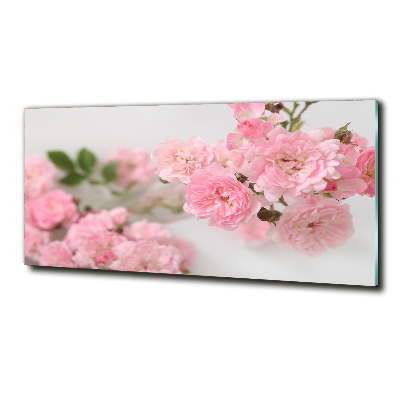 Tableau verre imprimé Roses sauvages