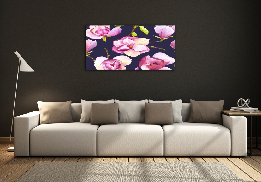 Tableau imprimé sur verre Le magnolia