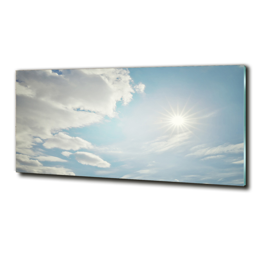 Tableau photo sur verre Ciel plein de nuages