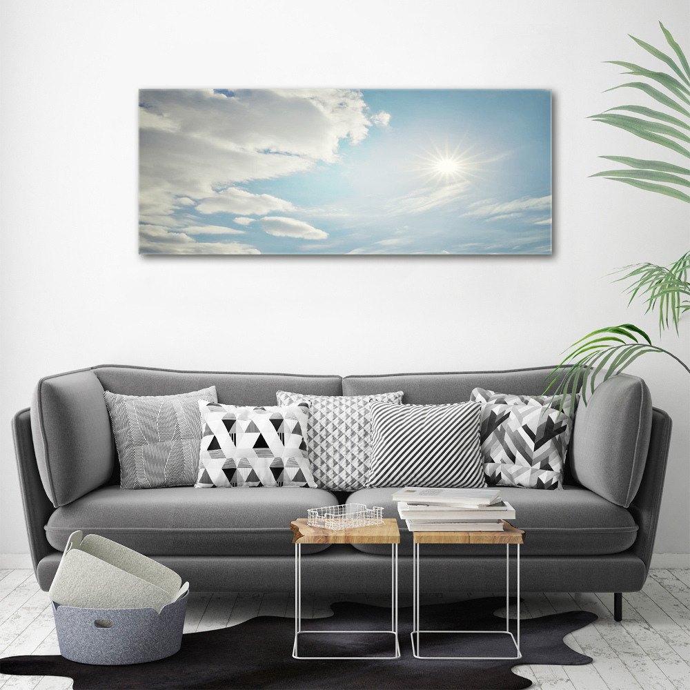 Tableau photo sur verre Ciel plein de nuages