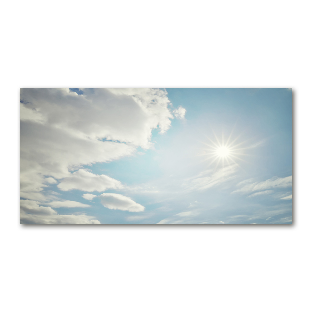 Tableau photo sur verre Ciel plein de nuages