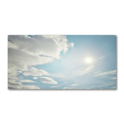 Tableau photo sur verre Ciel plein de nuages