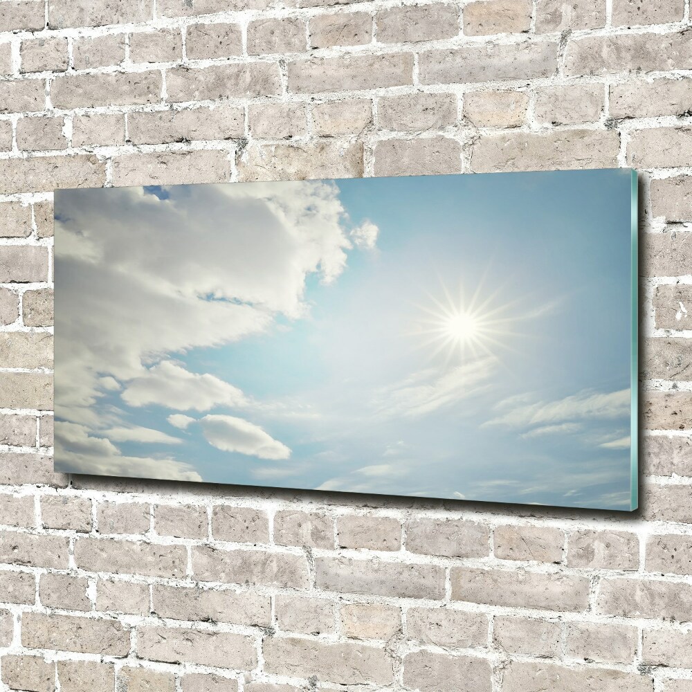 Tableau photo sur verre Ciel plein de nuages