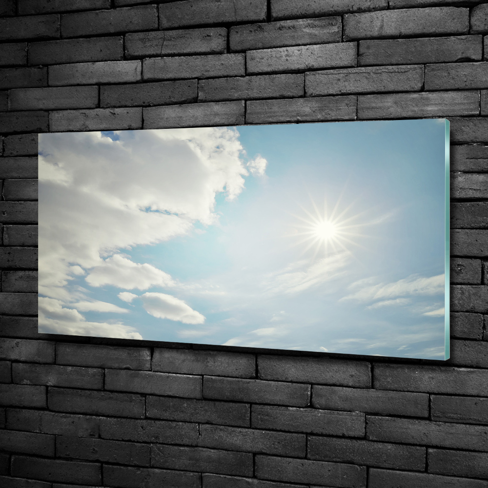 Tableau photo sur verre Ciel plein de nuages