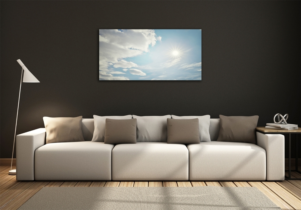 Tableau photo sur verre Ciel plein de nuages