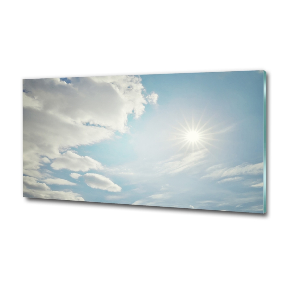 Tableau photo sur verre Ciel plein de nuages