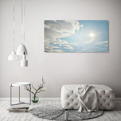 Tableau photo sur verre Ciel plein de nuages